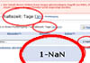 GMX-Fehler: NaN - E-Mails 1-NaN